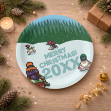 かわいいペンギンが年号入りでメリークリスマス！　ウィンター