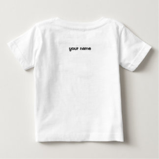 かわいいペンギンと魚 ベビーTシャツ