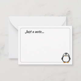 かわいいペンギンのイラストメモ ただのメモ ノートカード