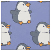 かわいいペンギンのキッズアニメ ファブリック (クローズアップ)