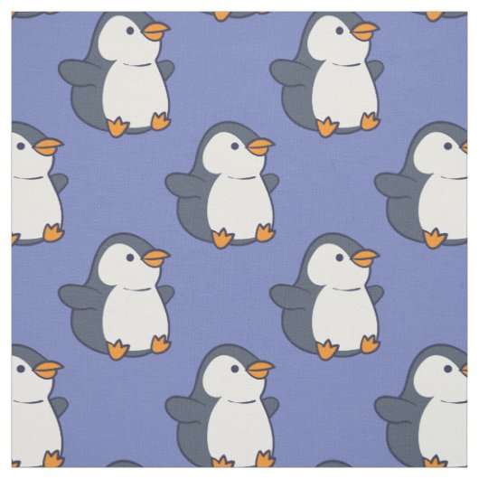 かわいいペンギンのキッズアニメ ファブリック (見本)
