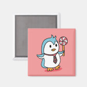 かわいいペンギンのキャラクター マグネット (正面/裏面)