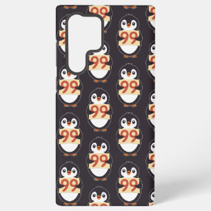 かわいいペンギンのキャラクター 数字の99 SAMSUNG GALAXY S22 ULTRAケース