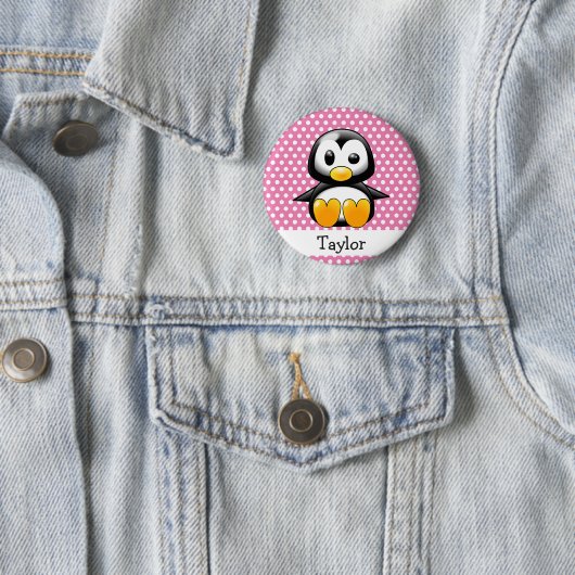 かわいいペンギンのキャラクター 缶バッジ (インサイチュ)