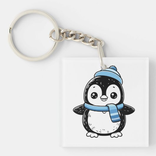 かわいいペンギンのキーチェーン キーホルダー (正面)
