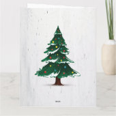 かわいいペンギンのクリスマスカード カード (裏面)