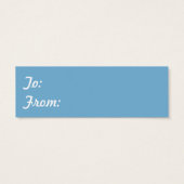 かわいいペンギンのクリスマスギフトタグ (裏面)