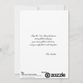 かわいいペンギンのクリスマスツリーのグリーティングカード シーズンカード (裏面)