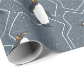 かわいいペンギンのクリスマスパターン ラッピングペーパー (ロールコーナー)