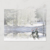 かわいいペンギンのクリスマスポストカード シーズンポストカード (正面)