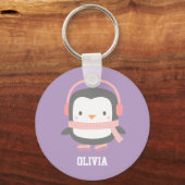 かわいいペンギンのクリスマス・フィラー|過去記事 キーホルダー (正面)