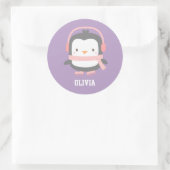 かわいいペンギンのクリスマス・フィラー|過去記事 ラウンドシール (バッグ)