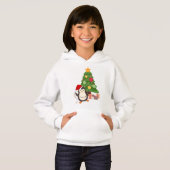 かわいいペンギンのクリスマスTシャツ (正面フル)