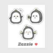 かわいいペンギンのステッカーセット シール (シート)