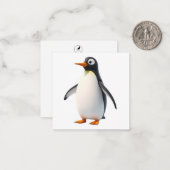 かわいいペンギンのノートカード ノートカード (正面/裏面インサイチュ)