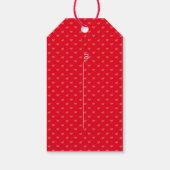 かわいいペンギンのバルーン バレンタインタグ（白） ギフトタグ (裏面)