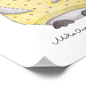 かわいいペンギンのポスター ハッピー ペンギン ぬりえプリント ポスター (角)