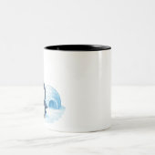 かわいいペンギンのマグカップ ツートーンマグカップ (中央)