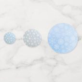 かわいいペンギンのミスター＆ミセス ウィンターウェディング コンフェッティ (裏面)