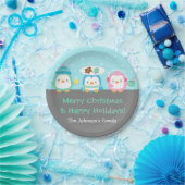 かわいいペンギンのメリークリスマスのパーティーの供給 ペーパープレート (パーティー)