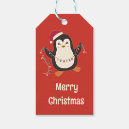 かわいいペンギンのメリークリスマスギフトタグ ギフトタグ