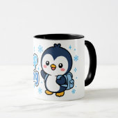 かわいいペンギンの冒険デザインを続けよう マグカップ (正面右)