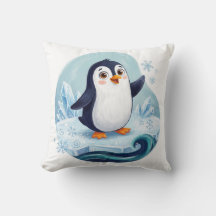 かわいいペンギンの北極の保育園スローピロー