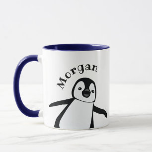 かわいいペンギンの名前入り オーダーメイド マグカップ