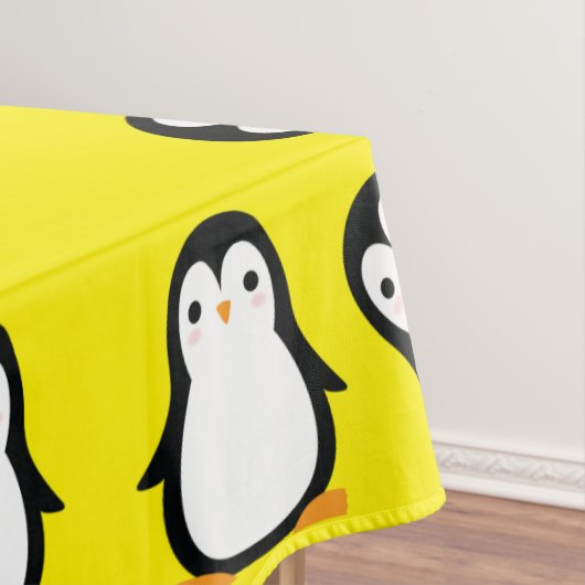 かわいいペンギンの子供の誕生日パーティー テーブルクロス (インサイチュ)