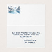 かわいいペンギンの家族が心を温めるクリスマスカード (内部フラット)