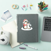 かわいいペンギンの家族クリスマス シール (iPadカバー)