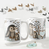 かわいいペンギンの家族マグカップ コーヒーマグカップ