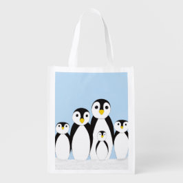 かわいいペンギンの家族 エコバッグ