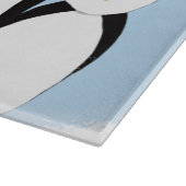 かわいいペンギンの家族 カッティングボード (角)