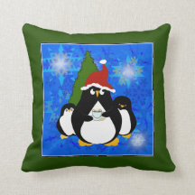 かわいいペンギンの家族