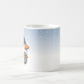 かわいいペンギンの家族 コーヒーマグカップ (中央)