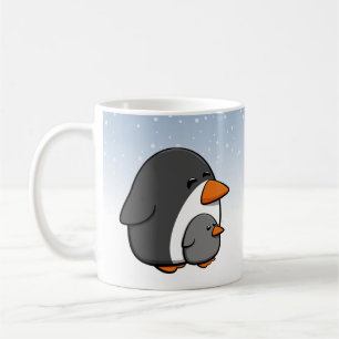 かわいいペンギンの家族 コーヒーマグカップ