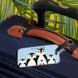 かわいいペンギンの家族 ラゲッジタグ