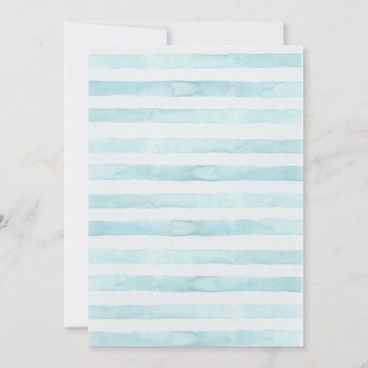 かわいいペンギンの家族 招待状 (裏面)