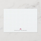 かわいいペンギンの少年ブルーのインサートカードを持って来る エンクロージャーカード (裏面)