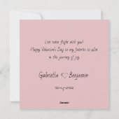 かわいいペンギンの恋人たちハートバレンタインデー シーズンカード (裏面)