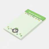かわいいペンギンの星の名前 子供 緑 黄色 ポストイット (アングル)