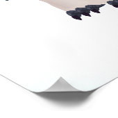 かわいいペンギンの柄 ポスター (角)