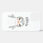 かわいいペンギンの水彩名モダン Case-Mate iPhoneケース (裏面 (横))