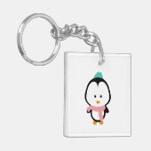 かわいいペンギンの漫画 キーホルダー (正面左)