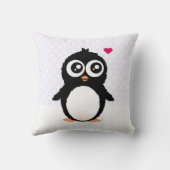 かわいいペンギンの漫画 クッション (裏面)