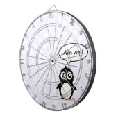 かわいいペンギンの漫画 ダーツボード (正面右)