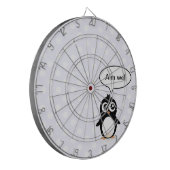 かわいいペンギンの漫画 ダーツボード (正面左)