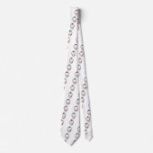 かわいいペンギンの漫画 ネクタイ (正面)