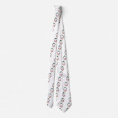 かわいいペンギンの漫画 ネクタイ (裏面)